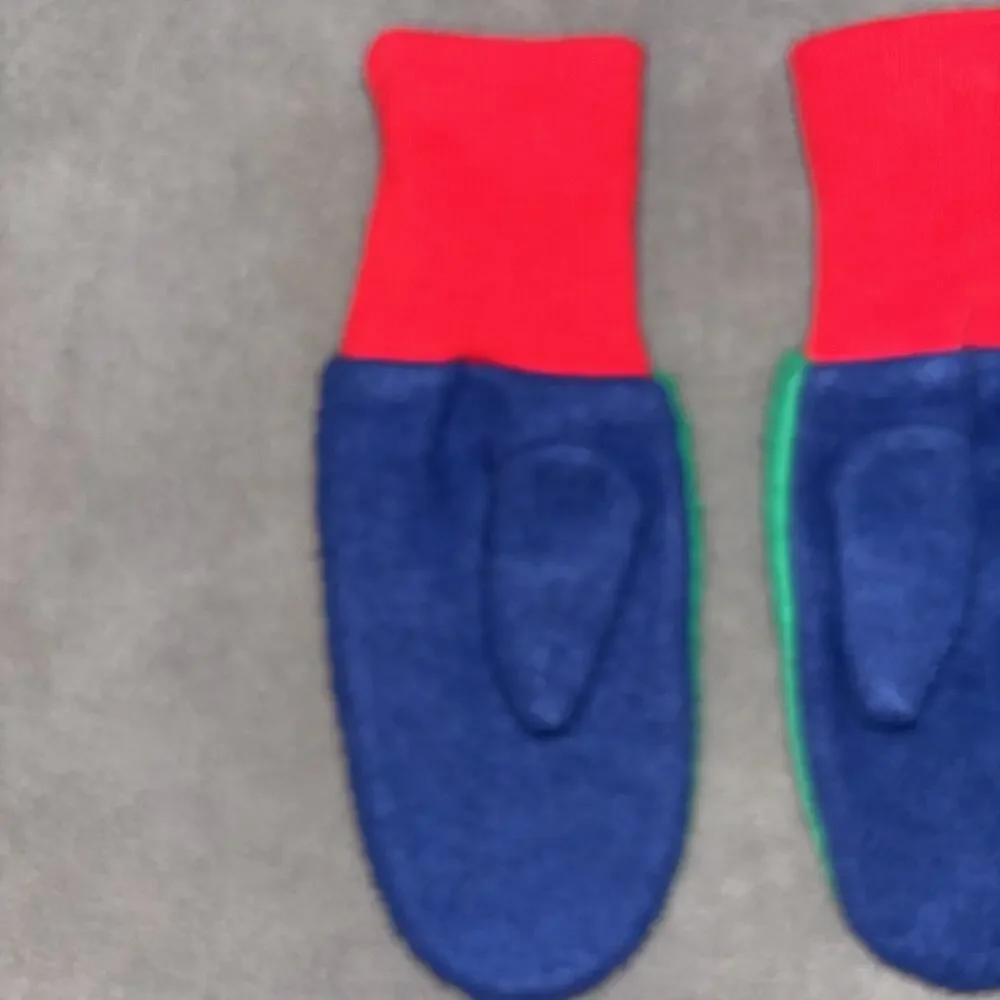 Gymboree Christmas Green Red Blue Winter Mitts Gloves